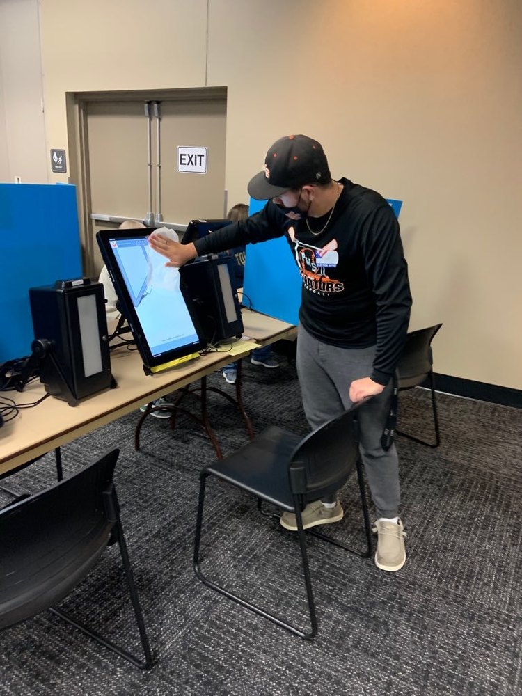 voting poll worker