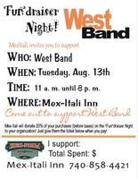 "Fun"draiser Night for West Band at Mex-Itali Restaurant