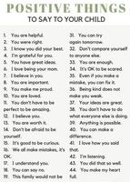 Speak Life to your Child.. be positive!