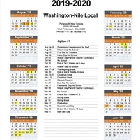 2019-2020 WNLS District Calendar