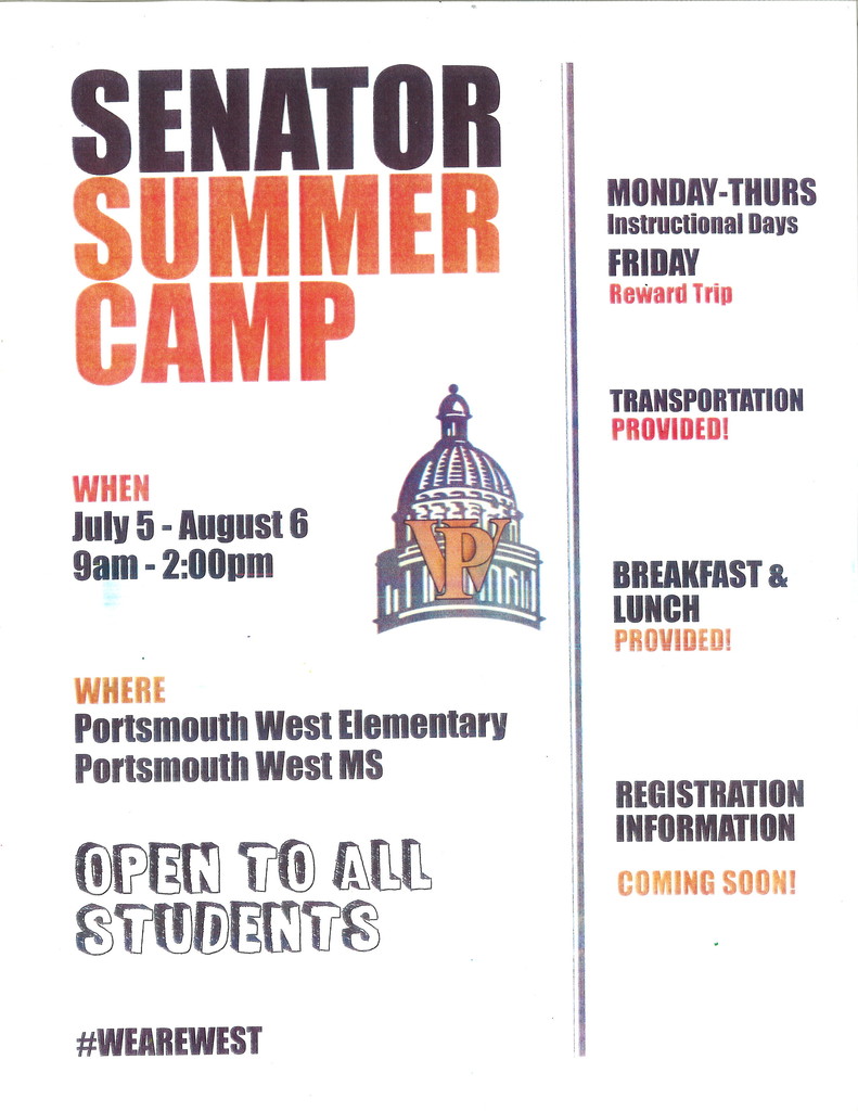 Senator Summer Camp 2021.